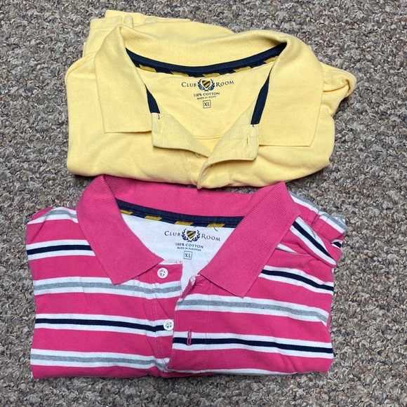 Bundle of 2 XL Men Club Room polo short sleeve shirts - Picture 1 of 4
